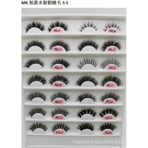 18MM 100% Handmade Natural Thick Eye Lashes Mink Hair Volume Soft Eyelashes